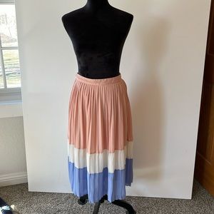 Francesca’s Block Pleated Skirt